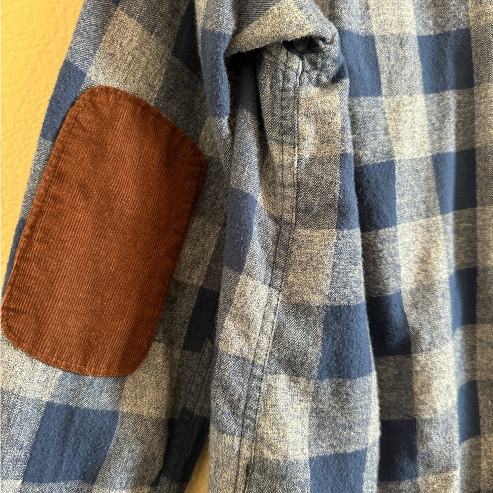 KAVU Billie Jean Shirt Long Sleeve Flannel Button Down Shirt Top Size L - Picture 11 of 13